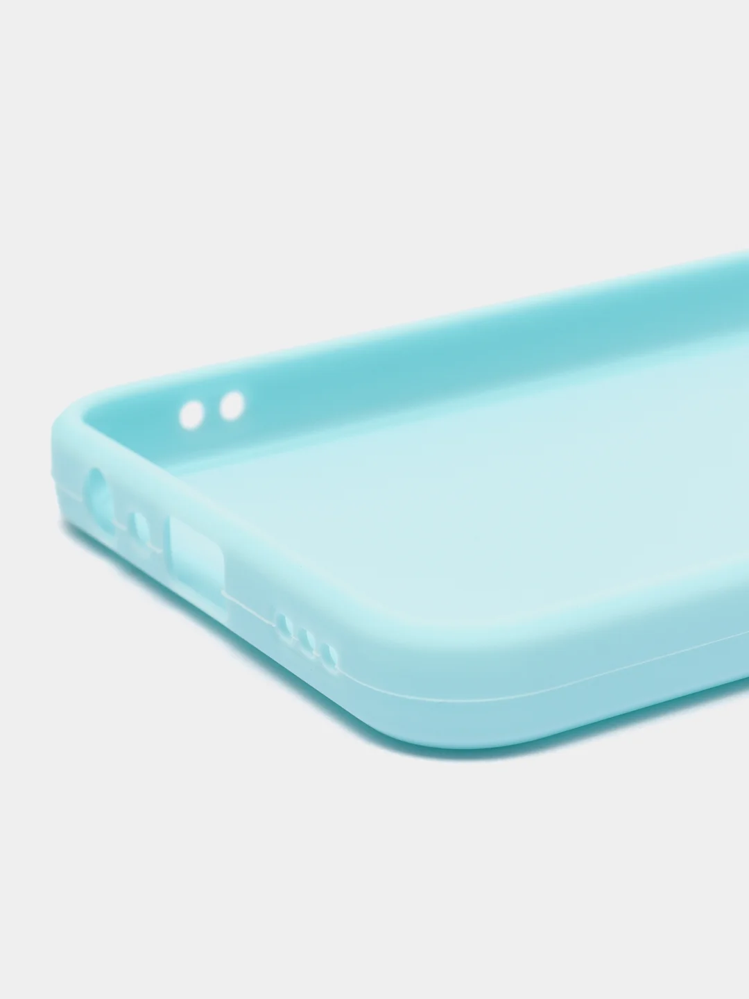 Голубой чехол для Oppo A17 (Оппо А17),силиконовый прозрачный