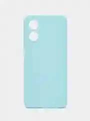 Голубой чехол для Oppo A17 (Оппо А17),силиконовый прозрачный