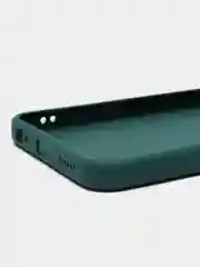 Тёмно-зелёный силиконовый чехол для Infinix Hot 12 Pro (Инфиникс Хот 12 Про) прозрачный