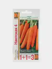 Морковь Гавриш "Нантская", 1+1, 4 г