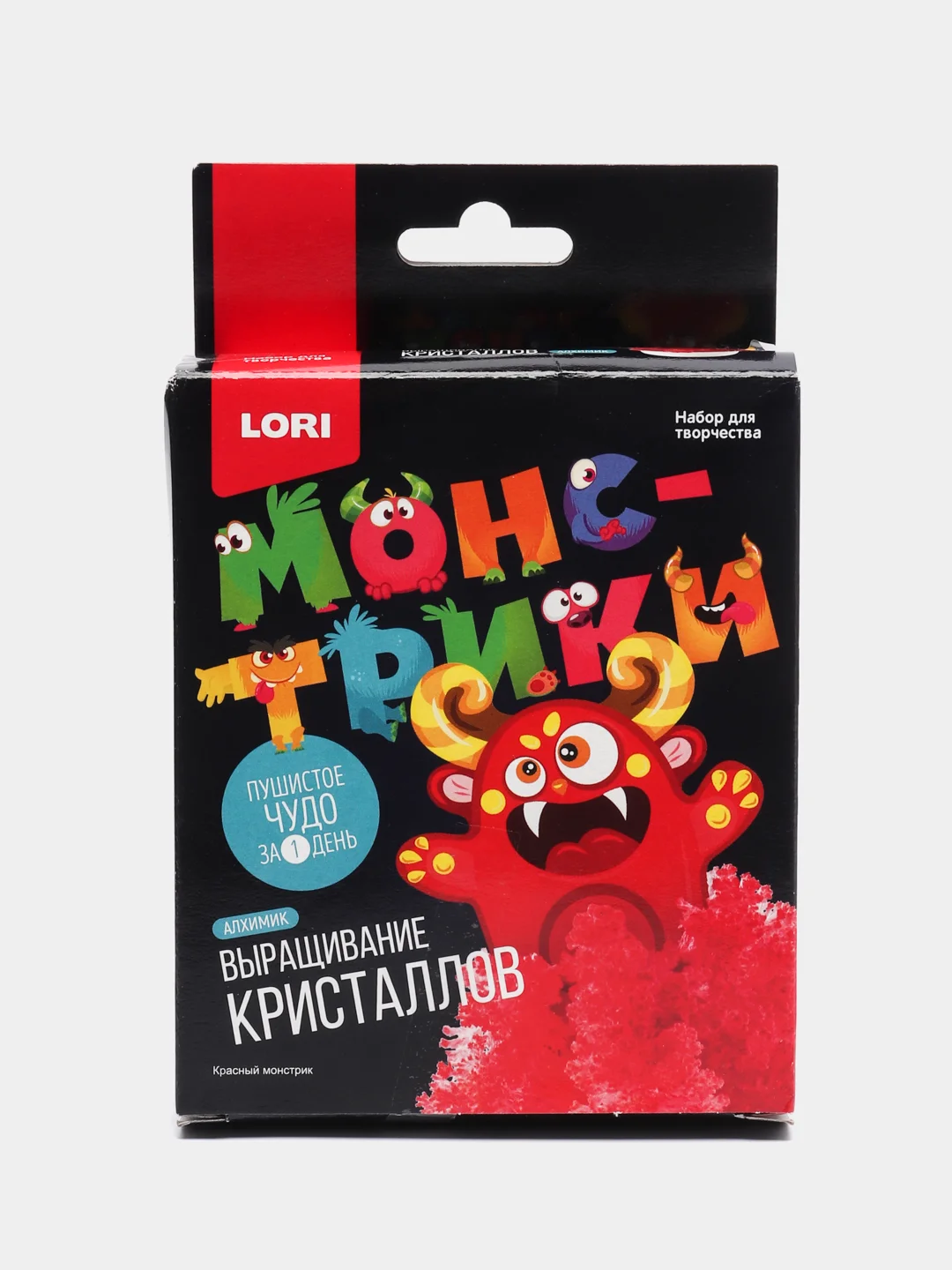 Красный набор для выращивания кристаллов "Монстрики"