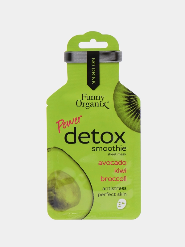 Маска тканевая для лица POWER DETOX SMOOTHIE, антиоксидантная, 22 г