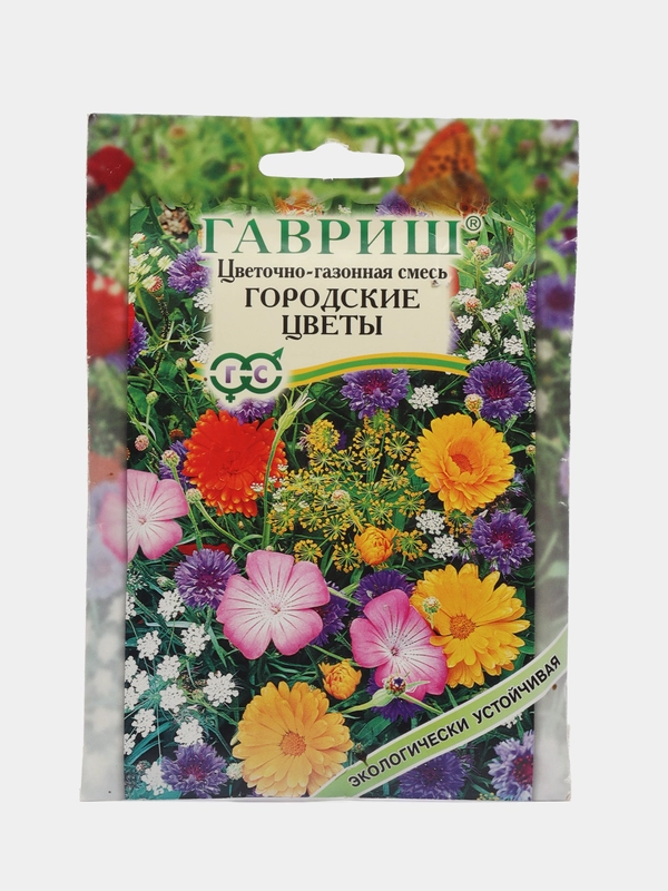 Газон Городские цветы цветочный, 30г/Гавриш