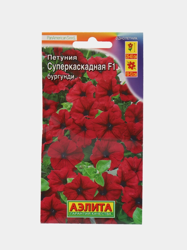 Петуния Суперкаскадная Бургунди, 10шт/Аэлита