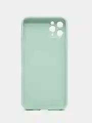 Бирюзовый чехол для айфон со стеклянной панелью iPhone 11, 12, 13, 14, Pro, 12 Pro Max, 14 Pro