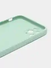 Бирюзовый чехол для айфон со стеклянной панелью iPhone 11, 12, 13, 14, Pro, 12 Pro Max, 14 Pro