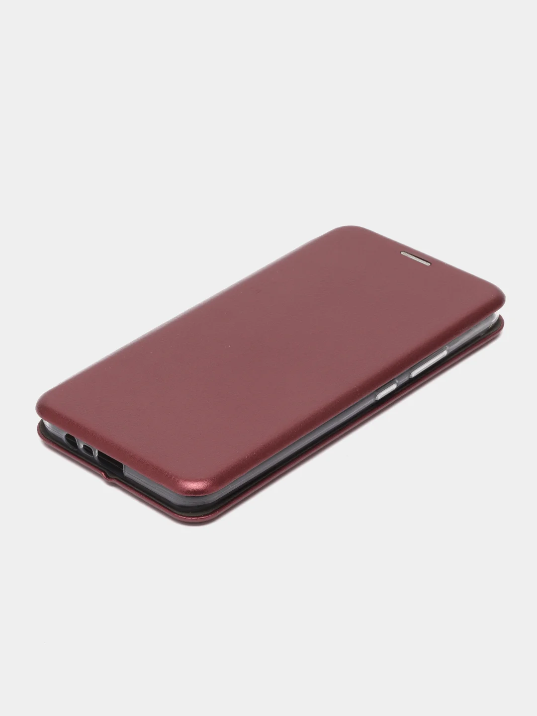 Багровый чехол-книжка для Realme C21 / C21Y