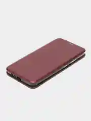 Багровый чехол-книжка для Realme C21 / C21Y