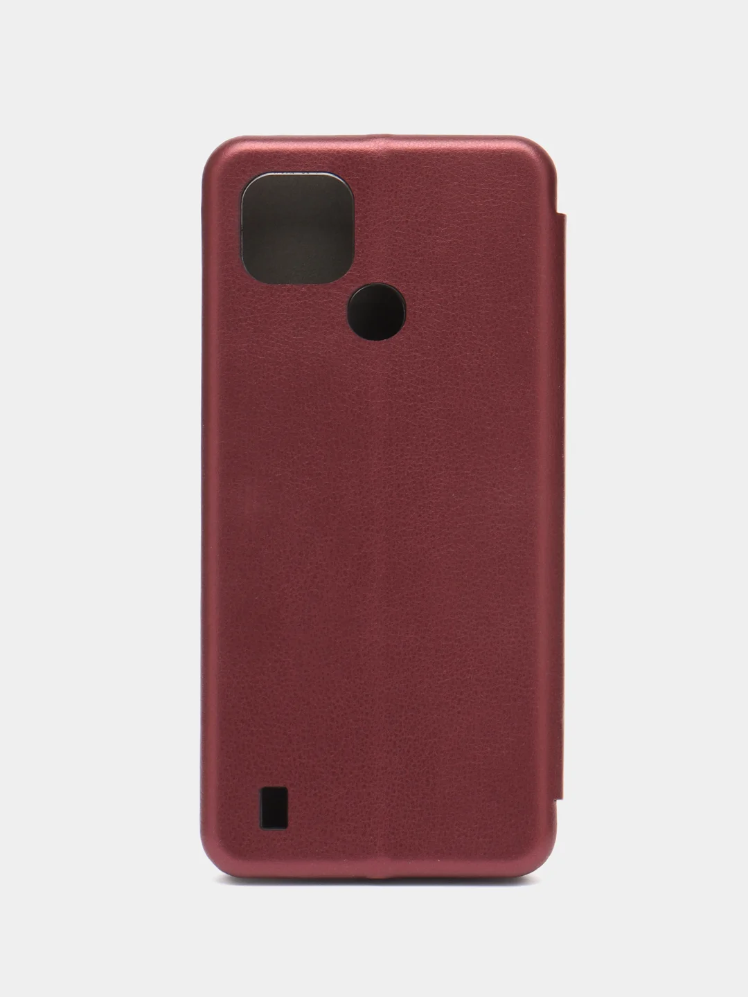 Багровый чехол-книжка для Realme C21 / C21Y