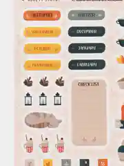 Бронзовый наклейки для ежедневника