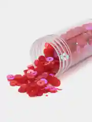 Алый пайетки круглые, матовые и глянцевые, 4 мм