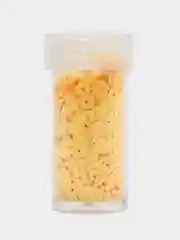 Желтый пайетки круглые, матовые и глянцевые, 4 мм