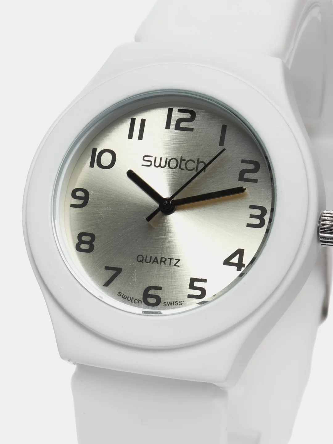 Белый часы Swatch, унисекс