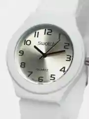Белый часы Swatch, унисекс