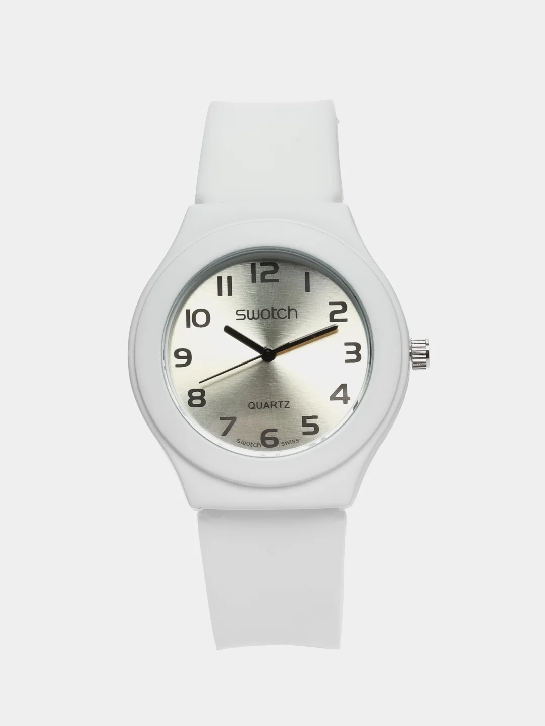 Белый часы Swatch, унисекс