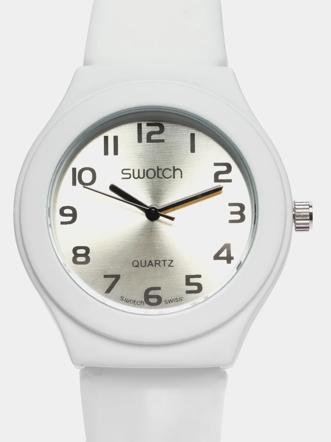 Белый часы Swatch, унисекс