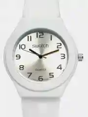 Белый часы Swatch, унисекс