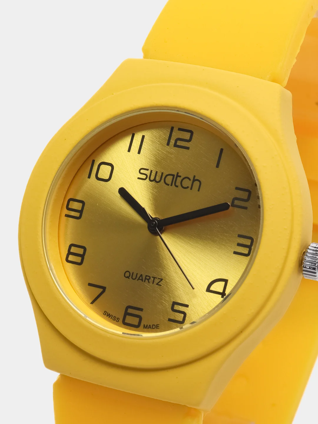 Желтый часы Swatch, унисекс