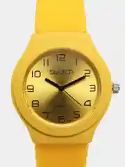 Желтый часы Swatch, унисекс