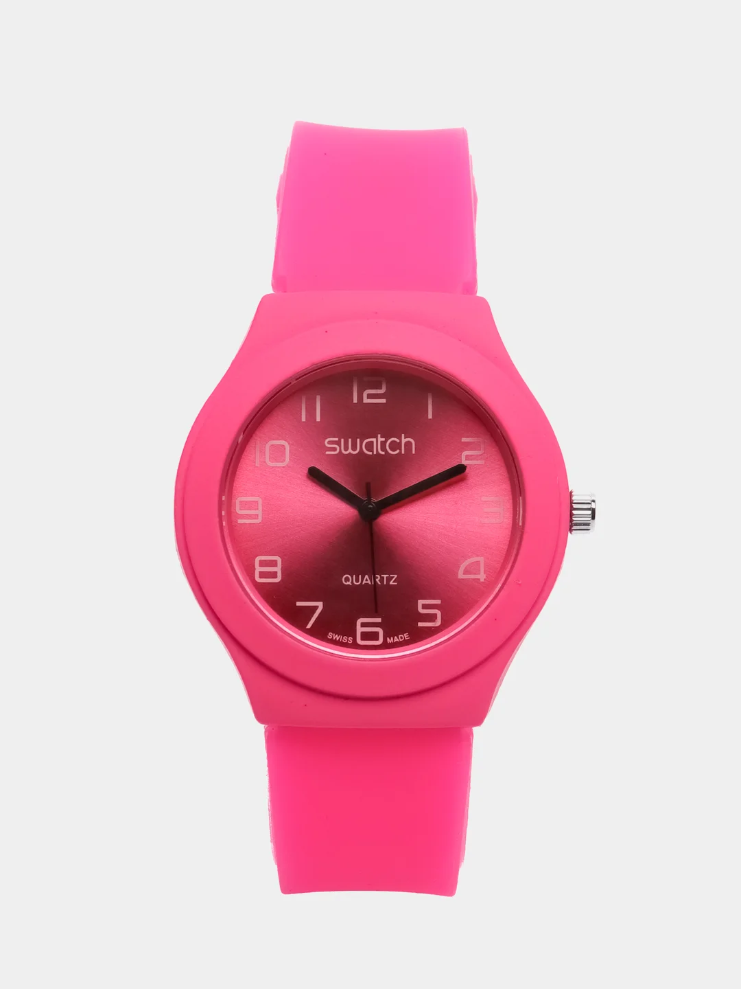 Розовый часы Swatch, унисекс