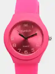 Розовый часы Swatch, унисекс