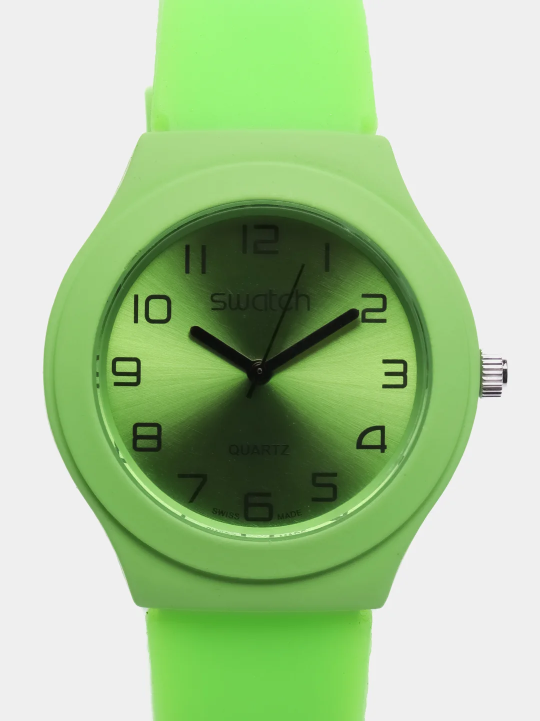 Салатовый часы Swatch, унисекс