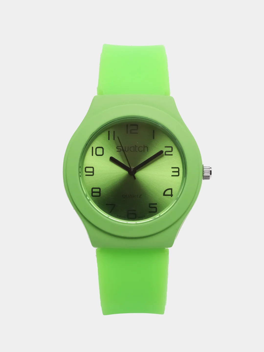 Салатовый часы Swatch, унисекс