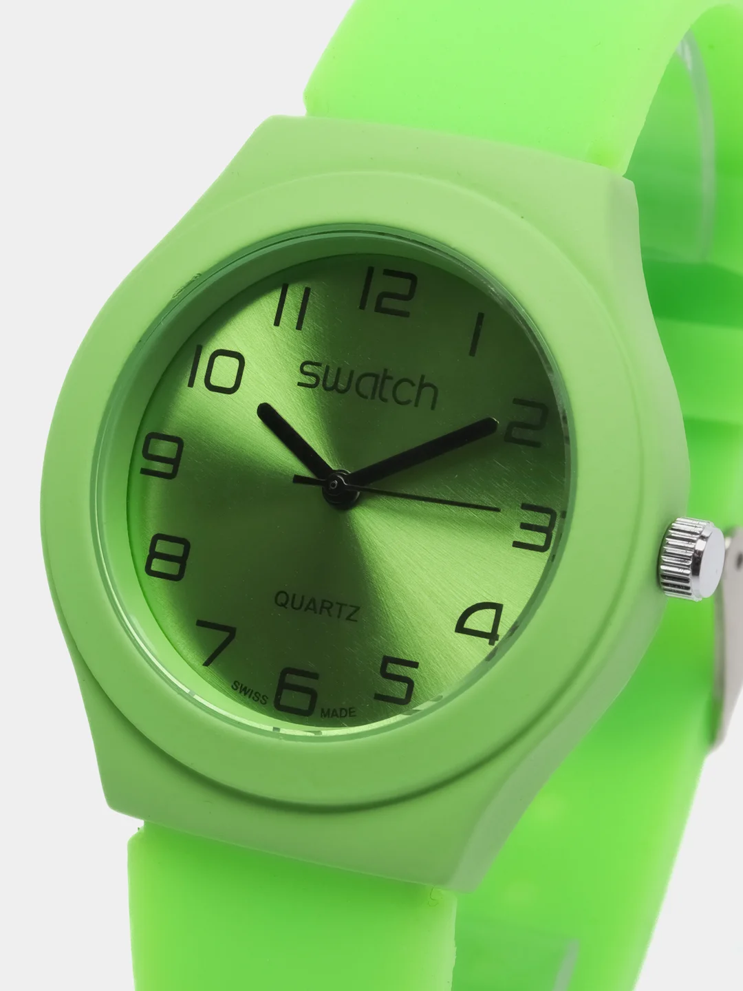 Салатовый часы Swatch, унисекс
