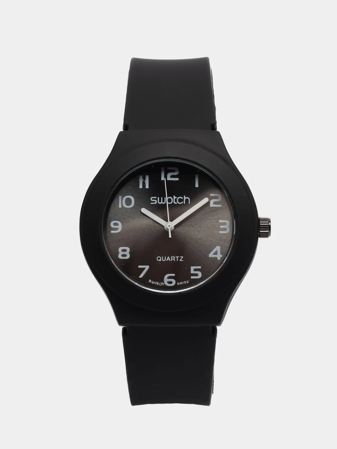 Черный часы Swatch, унисекс