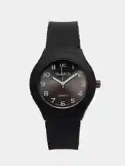Черный часы Swatch, унисекс