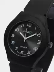 Черный часы Swatch, унисекс