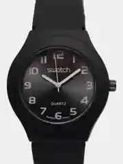 Черный часы Swatch, унисекс