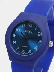 Синий часы Swatch, унисекс