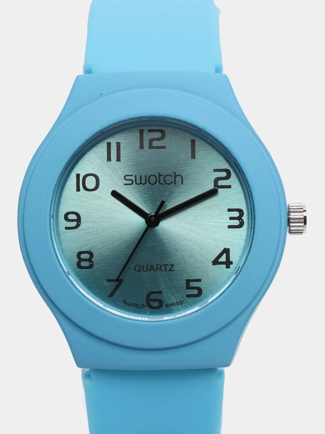 Светло-синий часы Swatch, унисекс