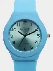 Светло-синий часы Swatch, унисекс