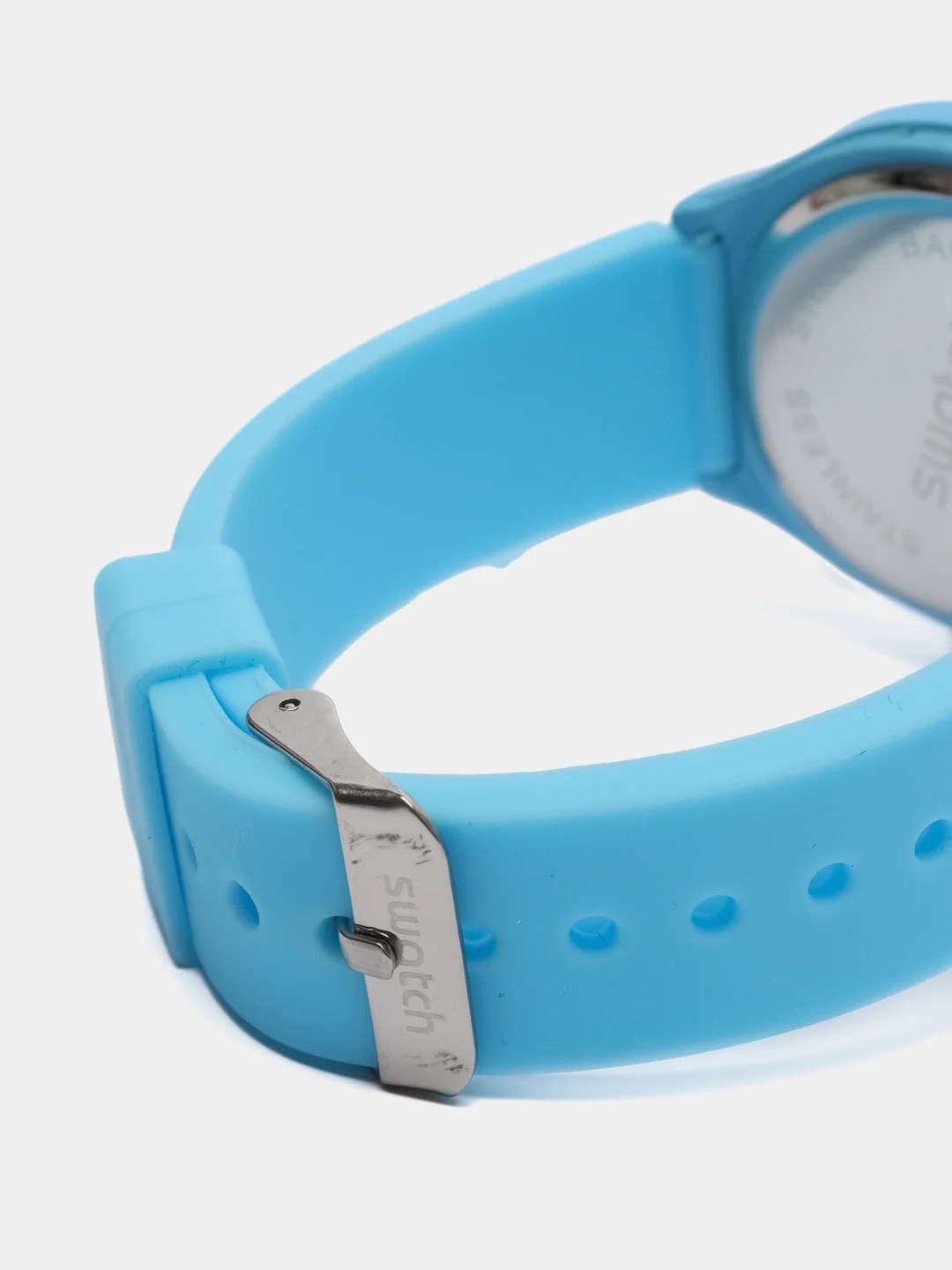 Светло-синий часы Swatch, унисекс