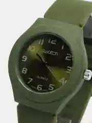 Зелёный хаки часы Swatch, унисекс