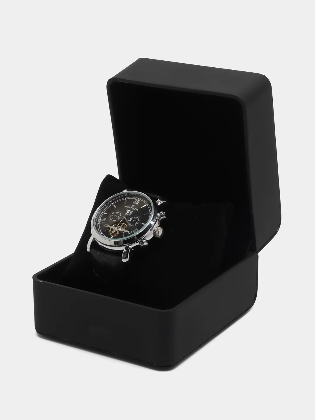 Черный часы механические мужские Patek Philippe