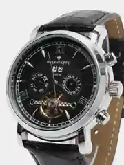 Черный часы механические мужские Patek Philippe