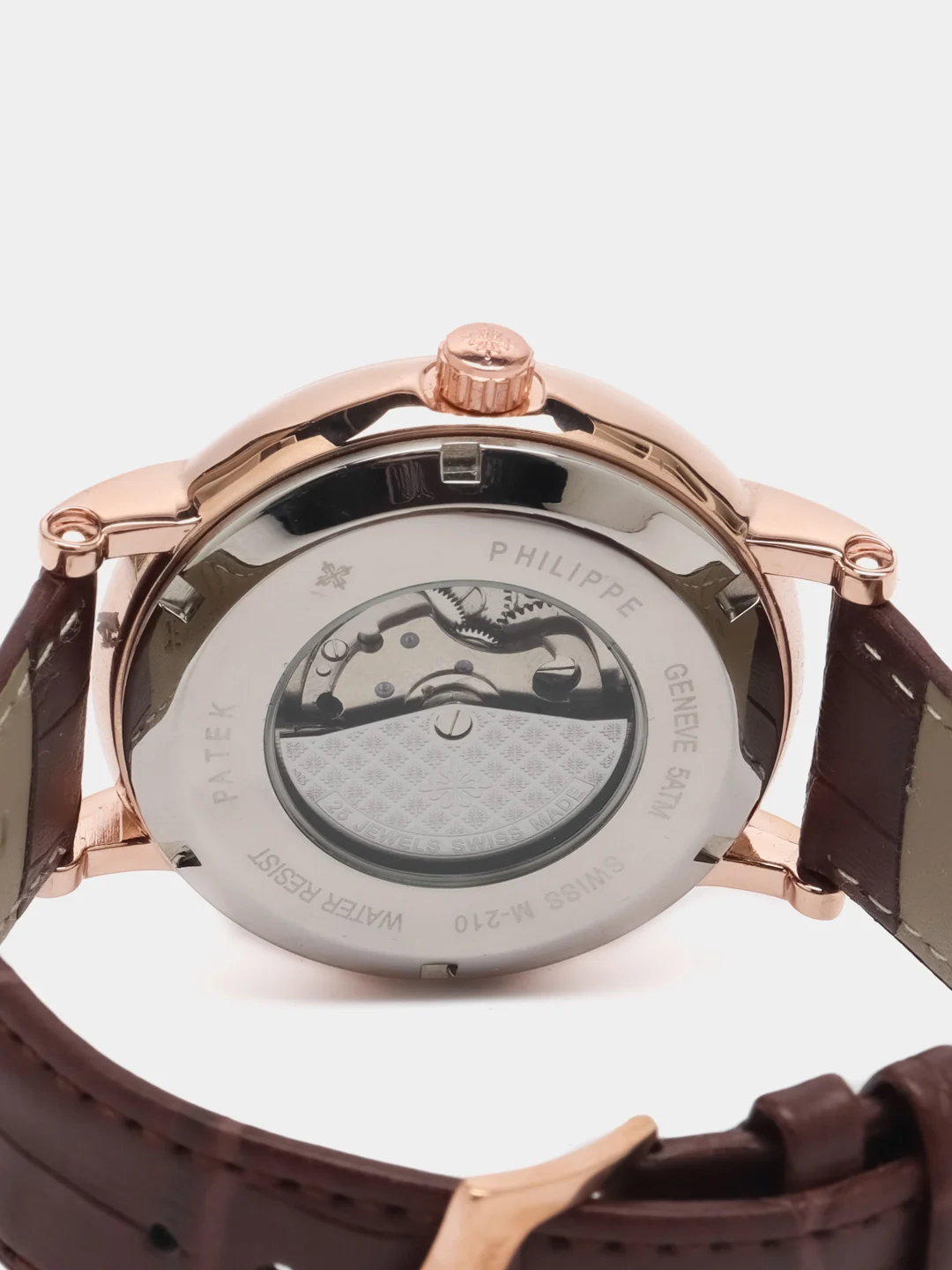 Коричневый часы механические мужские Patek Philippe