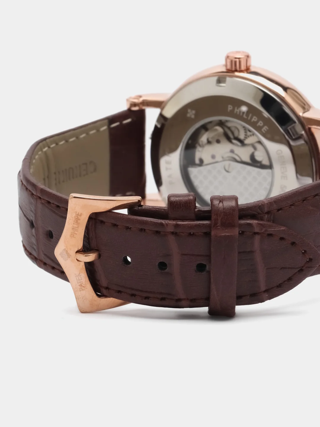 Коричневый часы механические мужские Patek Philippe
