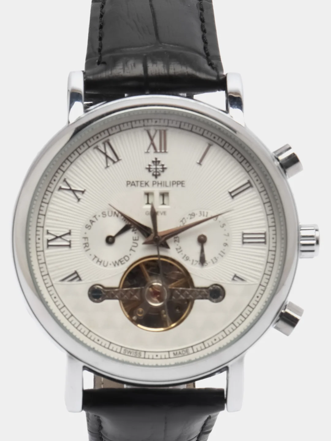 Белый часы механические мужские Patek Philippe