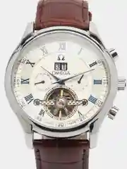 Коричневый часы механические мужские Omega
