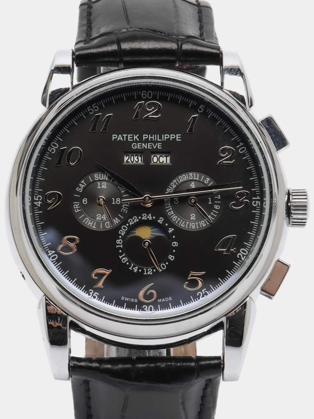 Серебряный часы мужские Patek Philippe, механические