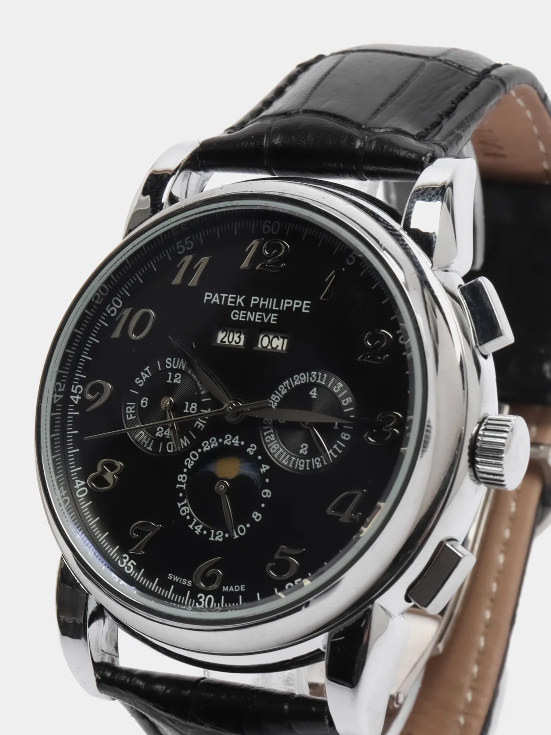 Серебряный часы мужские Patek Philippe, механические