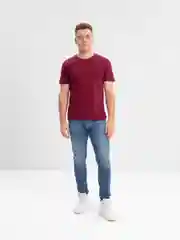 Бордовый футболка мужская
