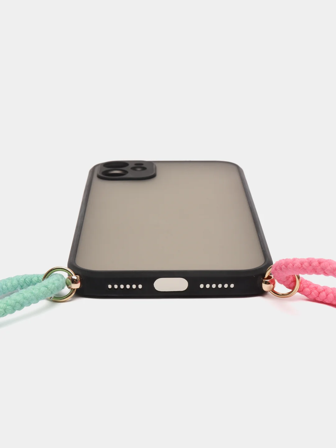 Бежевый меланж чехол Rainbow rope для iPhone (Айфон) 7/8 Plus, 11, 12, 13, XS, XR, Pro