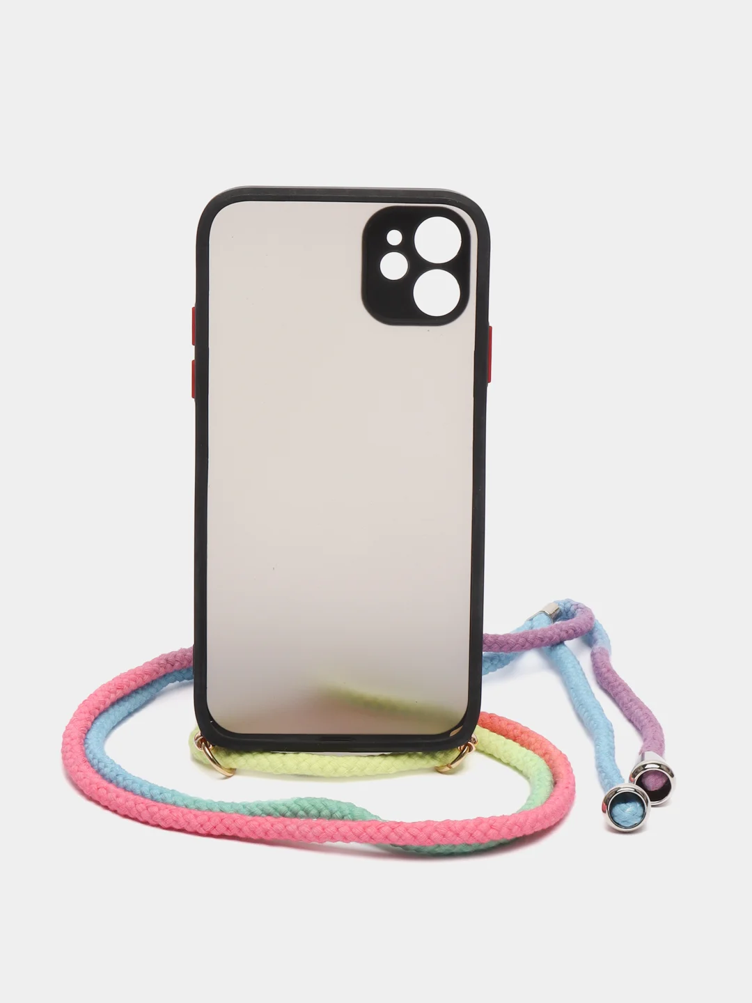 Бежевый меланж чехол Rainbow rope для iPhone (Айфон) 7/8 Plus, 11, 12, 13, XS, XR, Pro