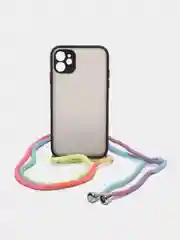 Бежевый меланж чехол Rainbow rope для iPhone (Айфон) 7/8 Plus, 11, 12, 13, XS, XR, Pro