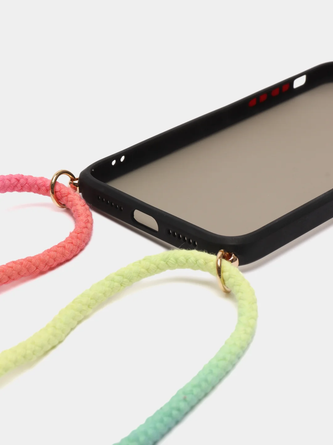 Бежевый меланж чехол Rainbow rope для iPhone (Айфон) 7/8 Plus, 11, 12, 13, XS, XR, Pro
